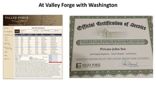 At Valley Forge with Washington
 