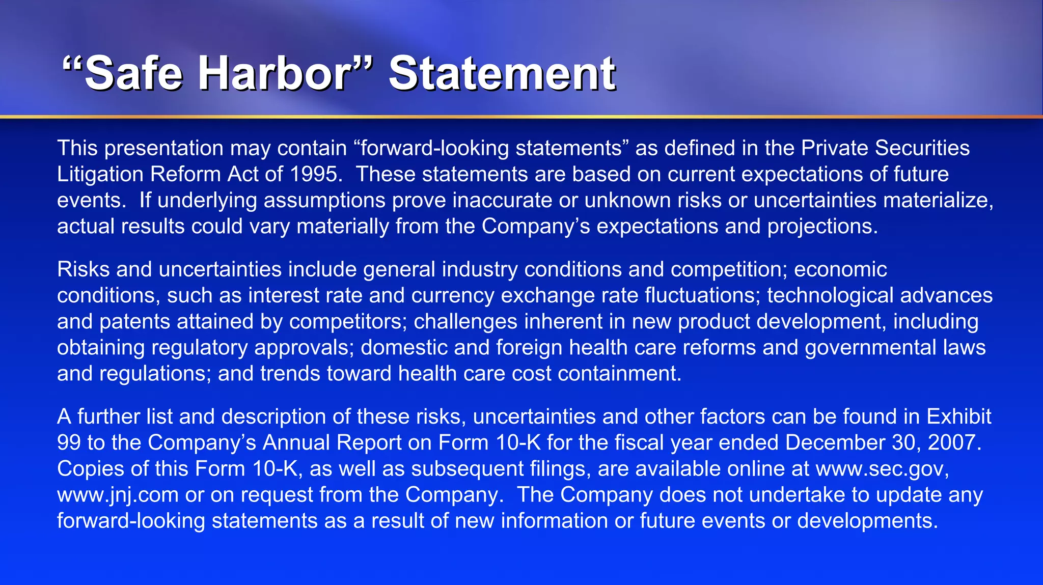 Johnson & Johnson 4q08 Wcweldon V10 Web