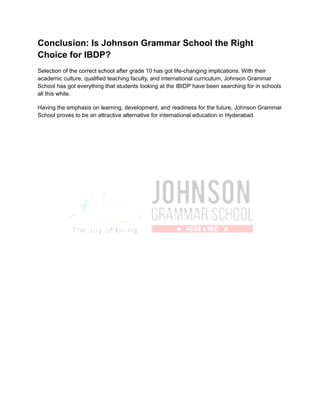 Johnson Grammar School - Empowering Future-Ready Students Through the ...