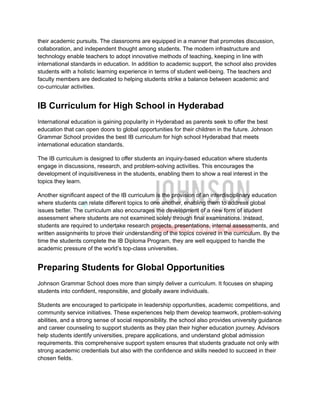Johnson Grammar School_ A Gateway to Global Education with the IB ...