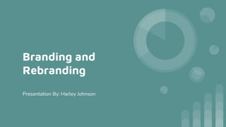Branding and
Rebranding
Presentation By: Harley Johnson
 