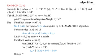 how to implement johnson’s algorithm in python |... Johnson's algorithm | PDF
