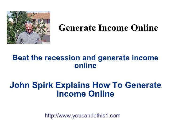 Generate Income Online