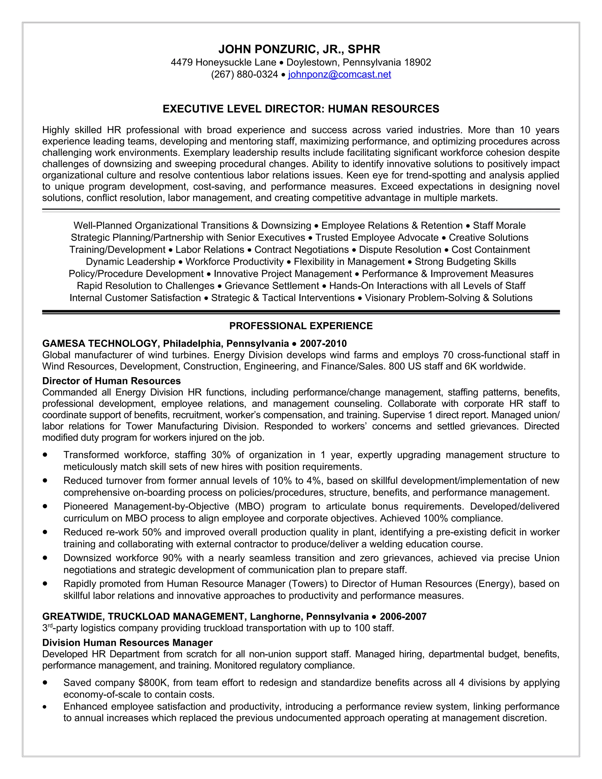Johns Resume 2 | PDF