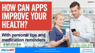 Digital	Research	and	Data	
John	Storey,	AplusA	Healthcare	Research	
The Future of
Data Collection
	
	
Digital	Research	and	Data	
John	Storey,	AplusA	Healthcare	Research	
The Future of
Data Collection
	
	
advert	
 