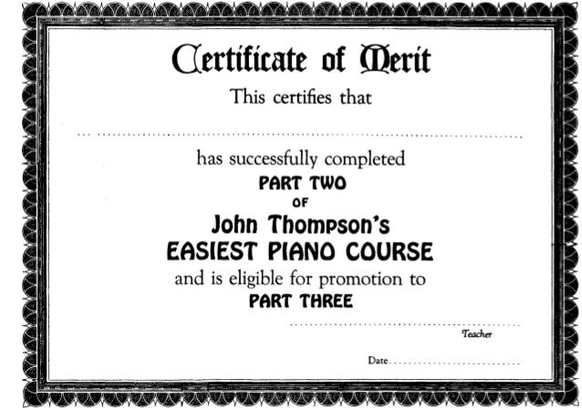 John Thompson Easy Piano Course Book 2 John Thompson's Easiest Piano Course - Part 2