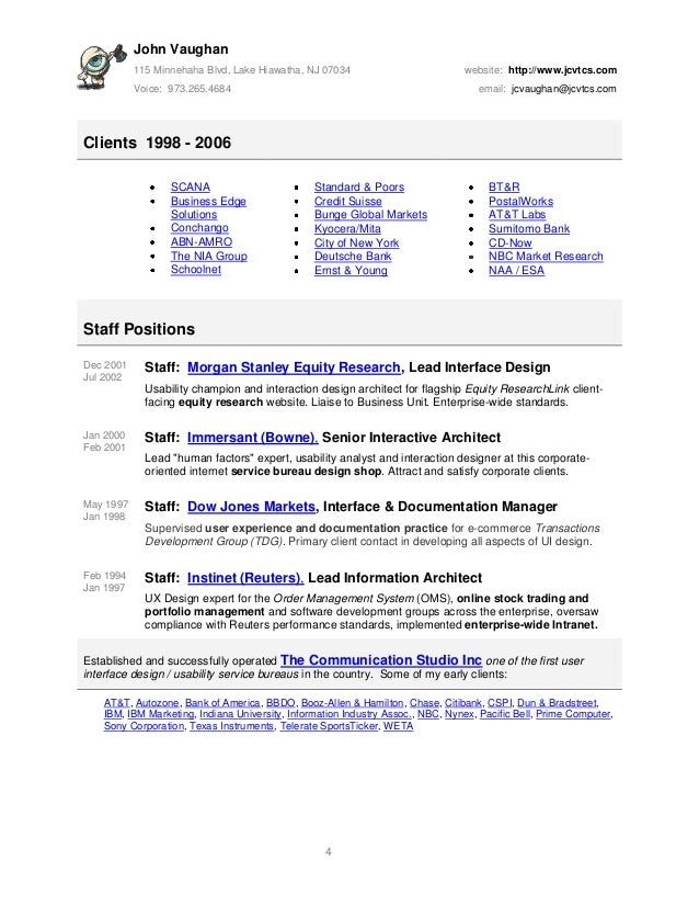 interaction designer resumes