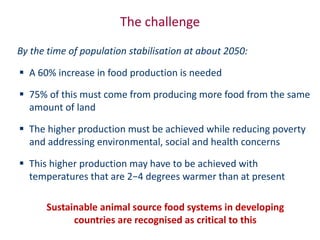 Animal breeding for reduced poverty and improved food security in developing countries