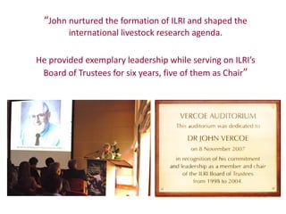 Animal breeding for reduced poverty and improved food security in developing countries