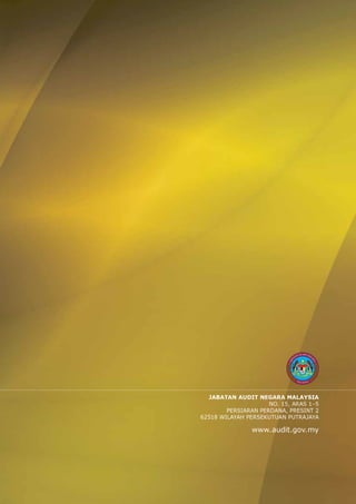 LAPORAN KETUA AUDIT NEGARA 2012 SIRI 2 - JOHOR | PDF