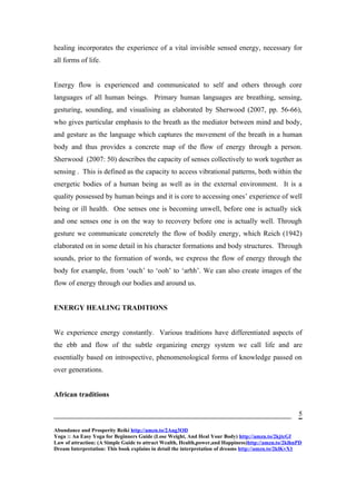 JOHREI ENERGY HEALERS’ HEALING EXPERIENCES | PDF