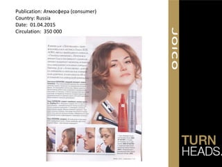 Publication: Атмосфера (consumer)
Country: Russia
Date: 01.04.2015
Circulation: 350 000