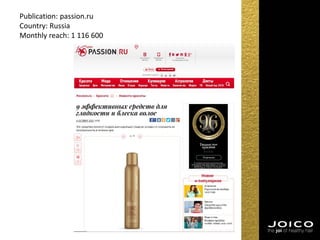 Publication: passion.ru
Country: Russia
Monthly reach: 1 116 600
 