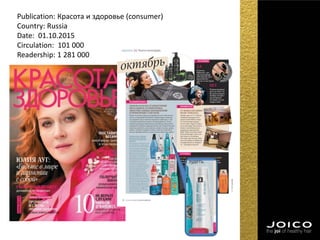 Publication: Красота и здоровье (consumer)
Country: Russia
Date: 01.10.2015
Circulation: 101 000
Readership: 1 281 000
 
