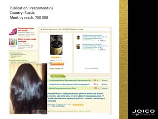 Publication: ireccomend.ru
Country: Russia
Monthly reach: 750 000
 