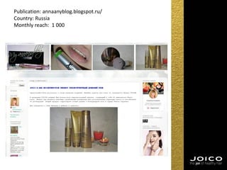 Publication: annaanyblog.blogspot.ru/
Country: Russia
Monthly reach: 1 000
 