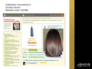 Publication: ireccomend.ru
Country: Russia
Monthly reach: 750 000
 