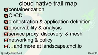 Join Our Party: The Cloud Native Adventure Brigade (TCSW 2019) Slide 8