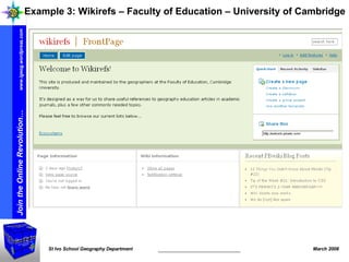 Example 3: Wikirefs – Faculty of Education – University of Cambridge 