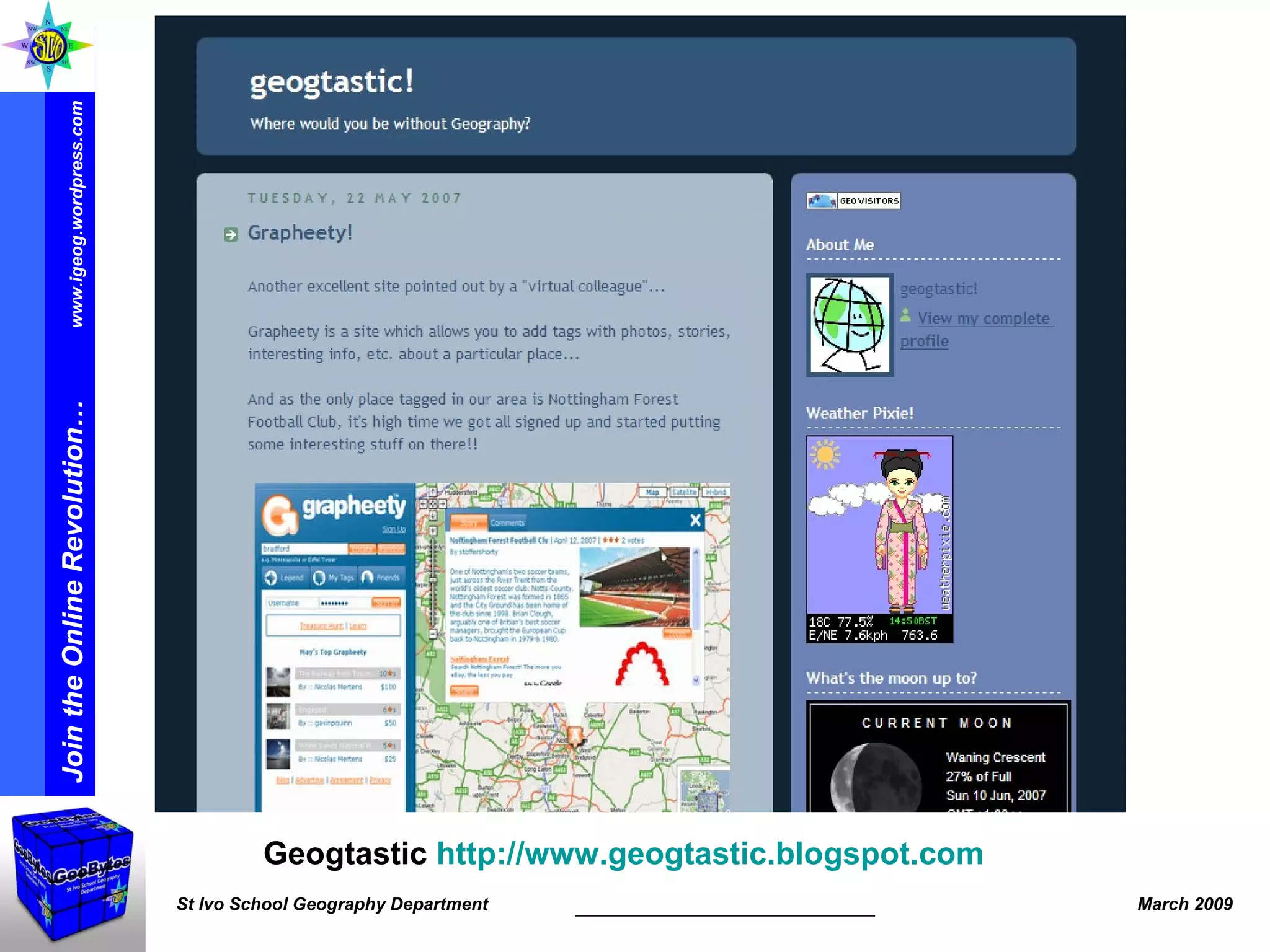 Geogtastic  http:// www.geogtastic.blogspot.com   
