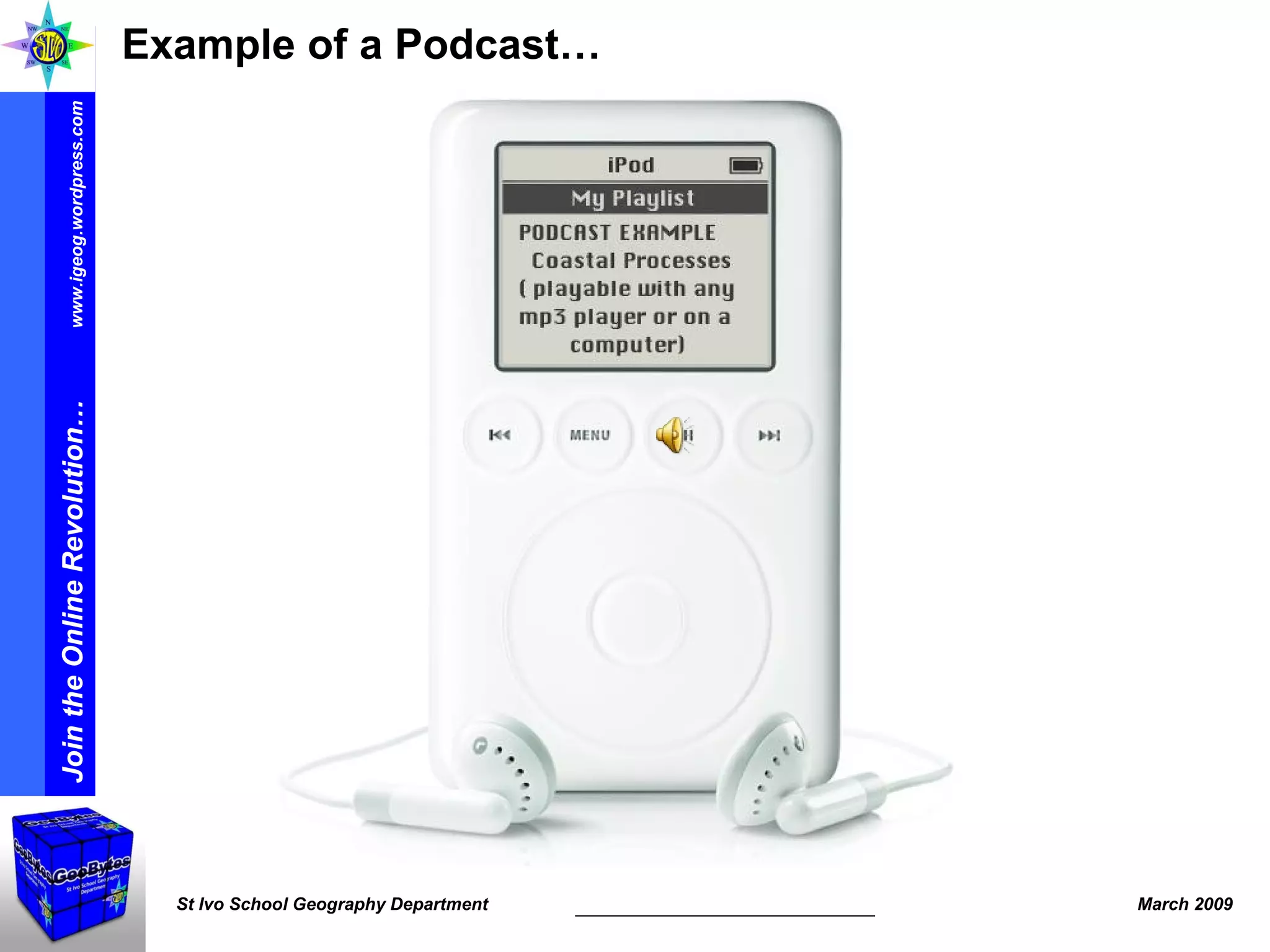 Example of a Podcast… 