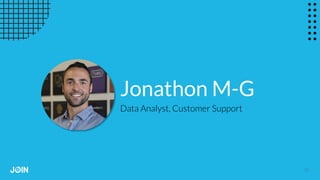 Jonathon M-G
21
Data Analyst, Customer Support
 