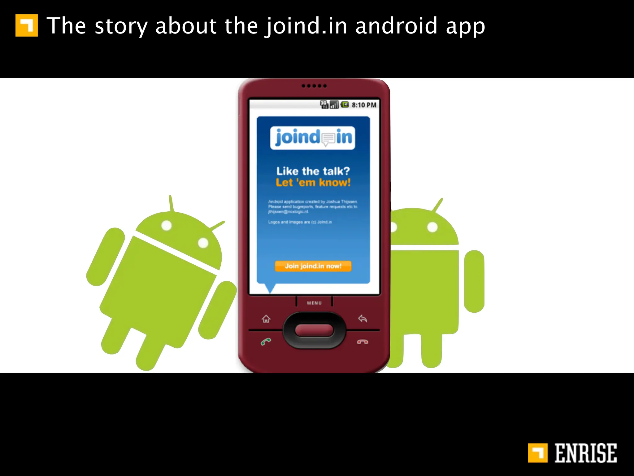 The story about the joind.in android app
 