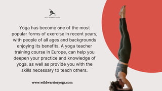 Yoga has become one of the most
popular forms of exercise in recent years,
with people of all ages and backgrounds
enjoyin...