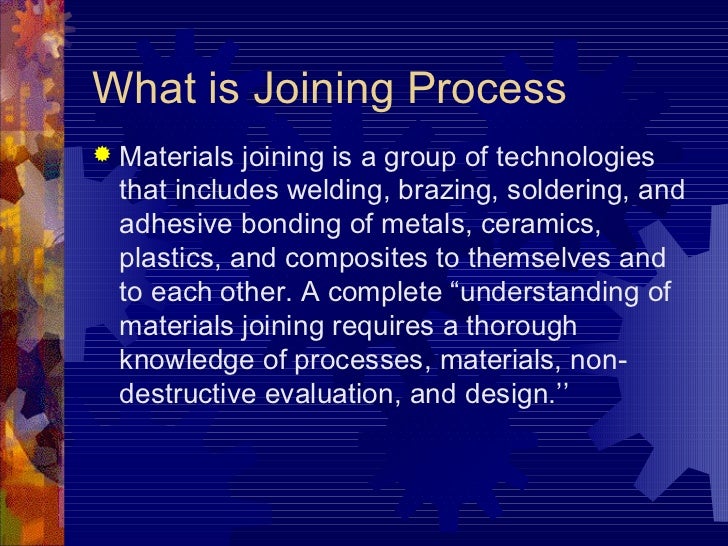 Joining processes of polymers