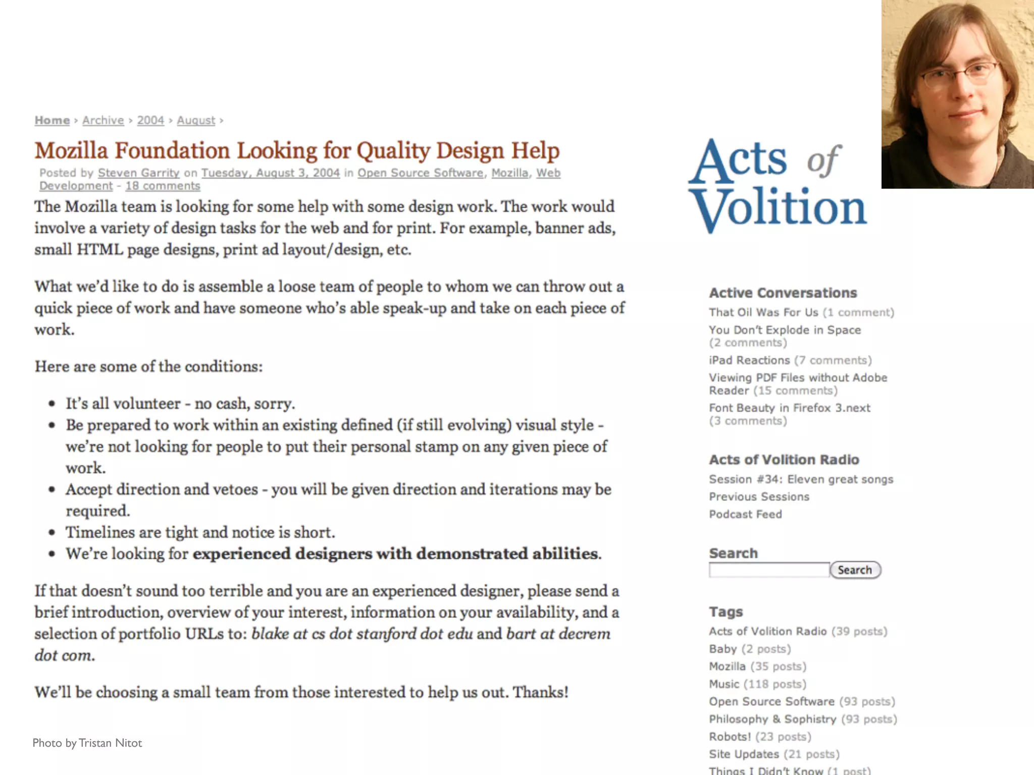 Photo by Tristan Nitot
 