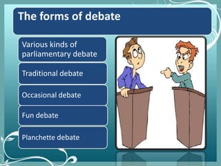 Joining the debating club | PPTX