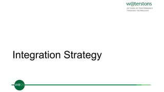 Integration Strategy
 