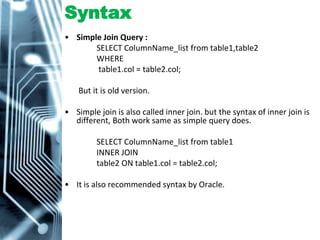 Join query | PPSX