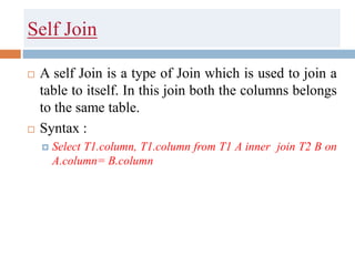 Joins | PPT