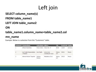Joins SQL Server | PPT