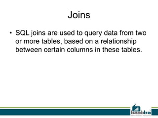 Joins and different types of joins dani | PPT | Free Download