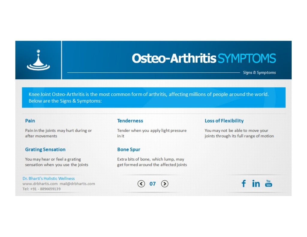 OsteoArthritis Information Booklet