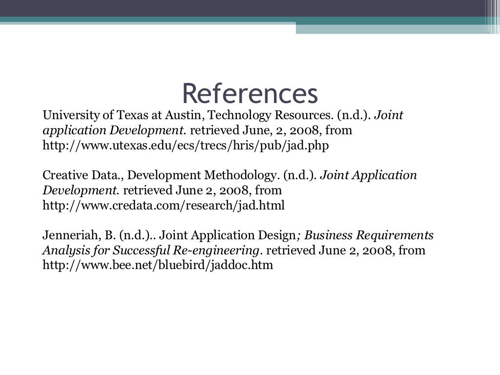 jad joint application design