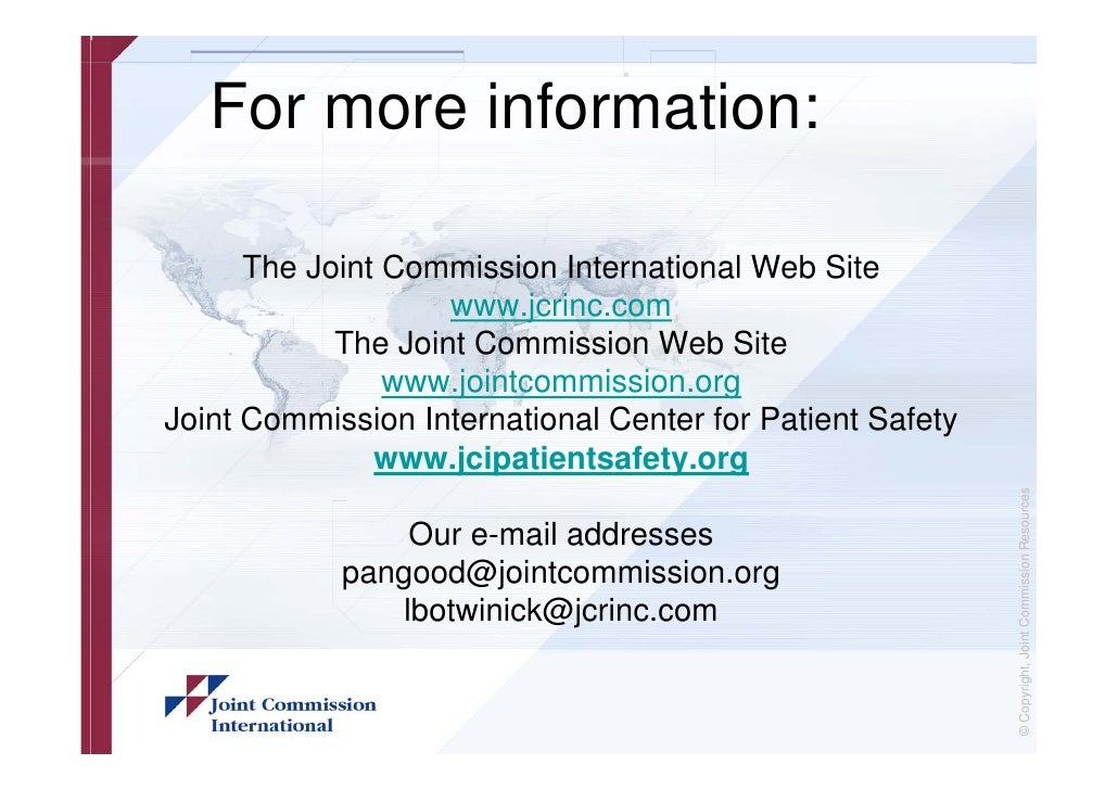 Joint Commission and Patients for Patient Safety