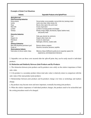 Joint costing | PDF