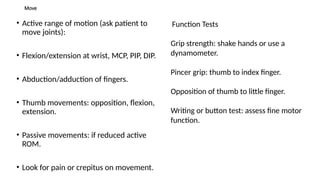 Pip Normal Rom Joint Examination.pptx Medicine examination | PPTX