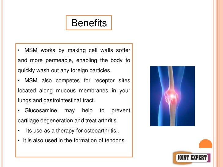 Joint Expert Glucosamine Chondroitin With MSM