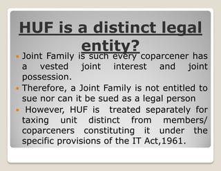 Coparceners Joint hindu family | PDF