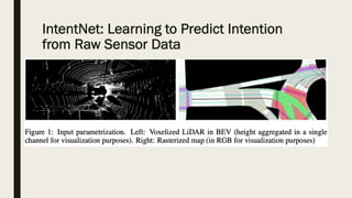IntentNet: Learning to Predict Intention
from Raw Sensor Data
 