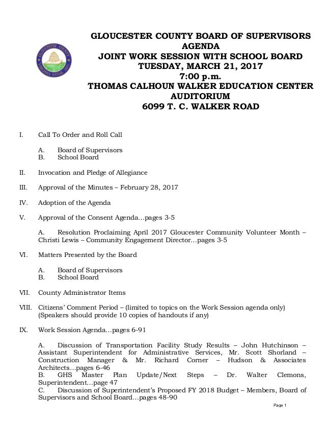 Joint Meeting E Packet gloucester county public schools calendar 2021 2022