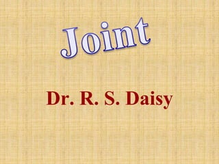Dr. R. S. Daisy
 