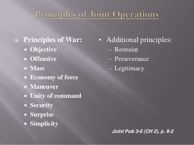 Joint operations