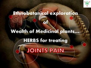 Ethnobotanical exploration
of
Wealth of Medicinal plants….
HERBS for treating
 