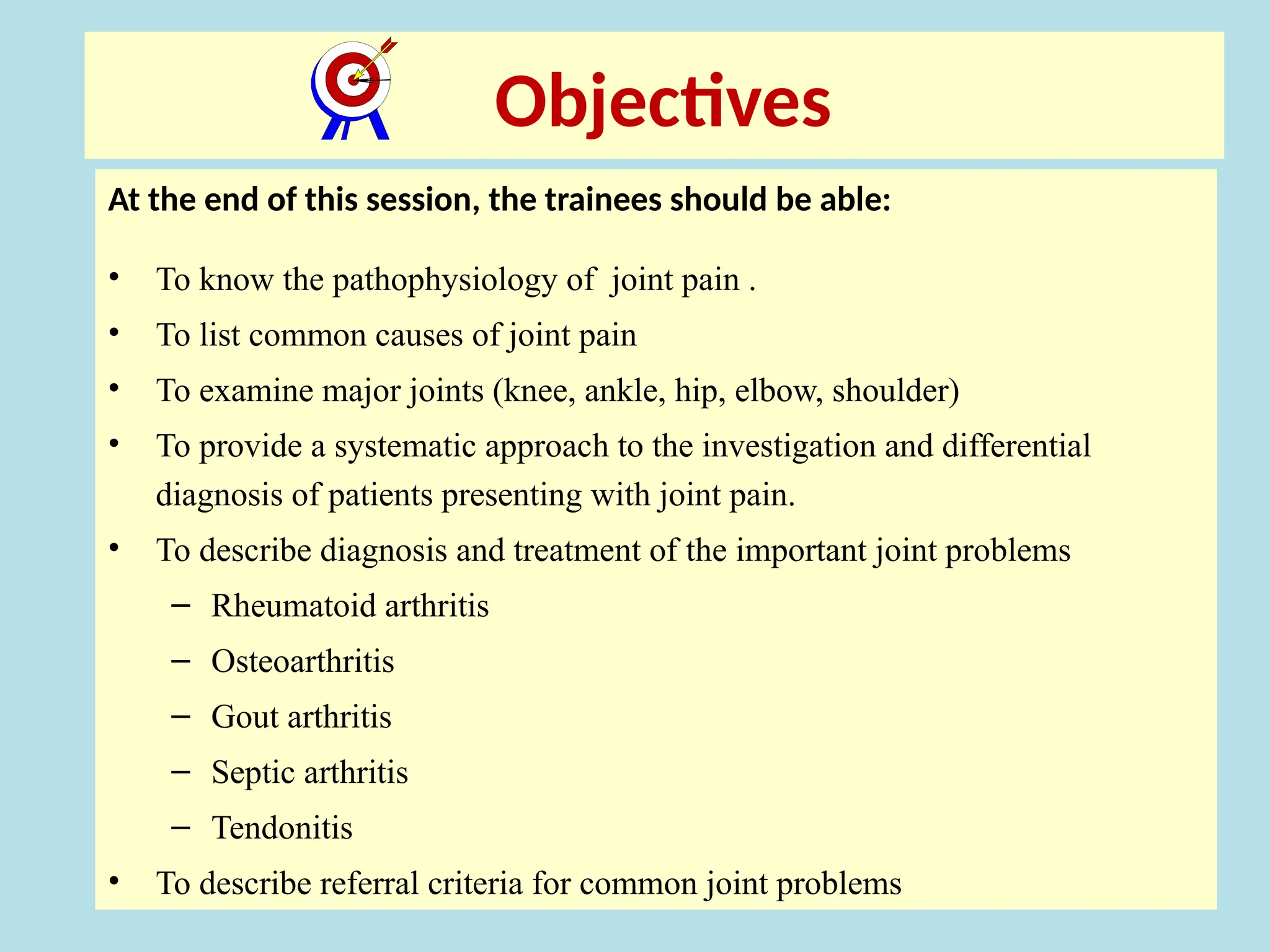 joint pain pathogenesis, management .pptx