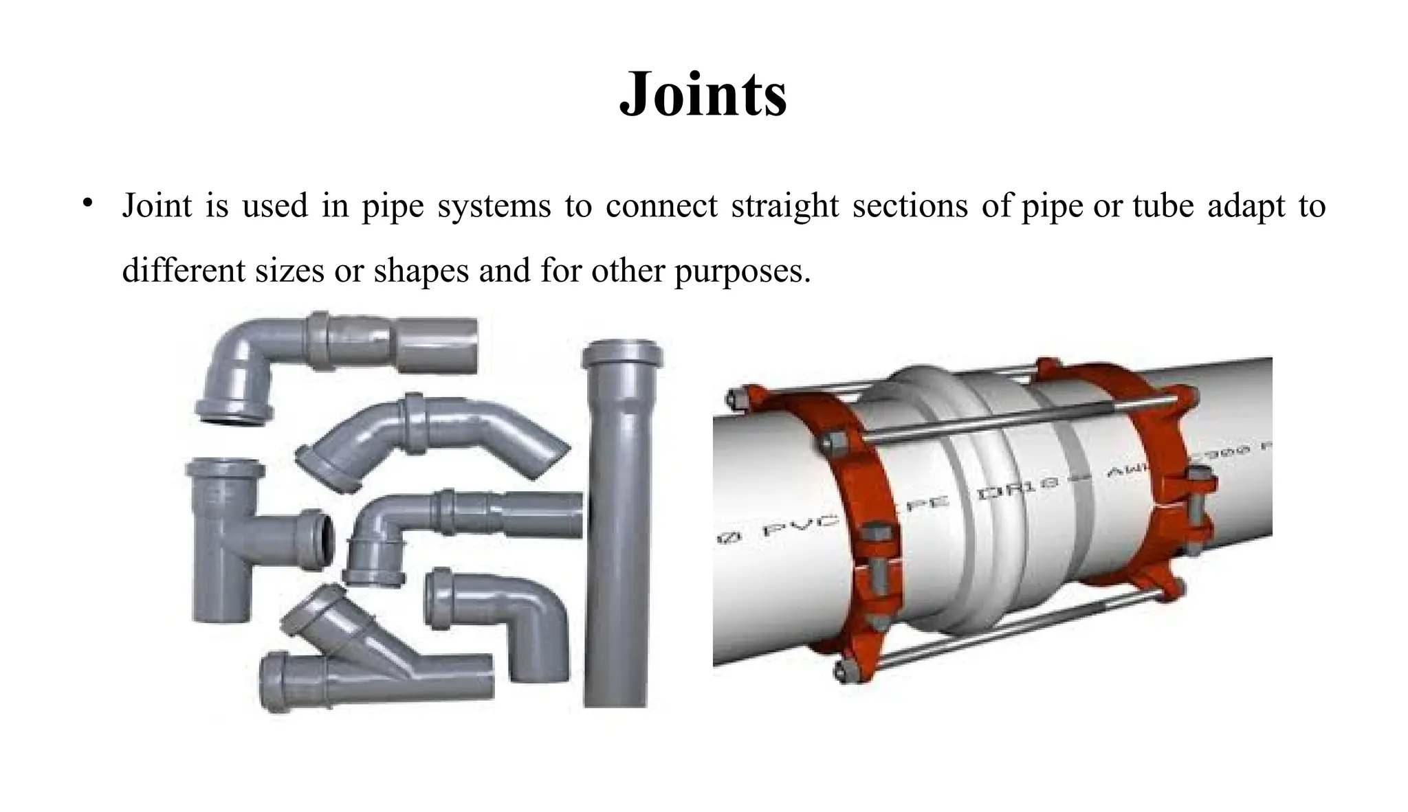 Water Pipe Joints Processes And Spigot Joint pptx